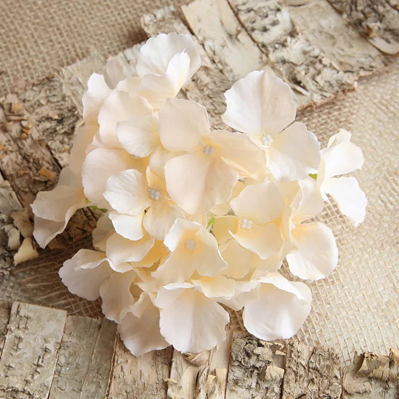 Artificial Silk Hydrange Flower Heads 7 inch