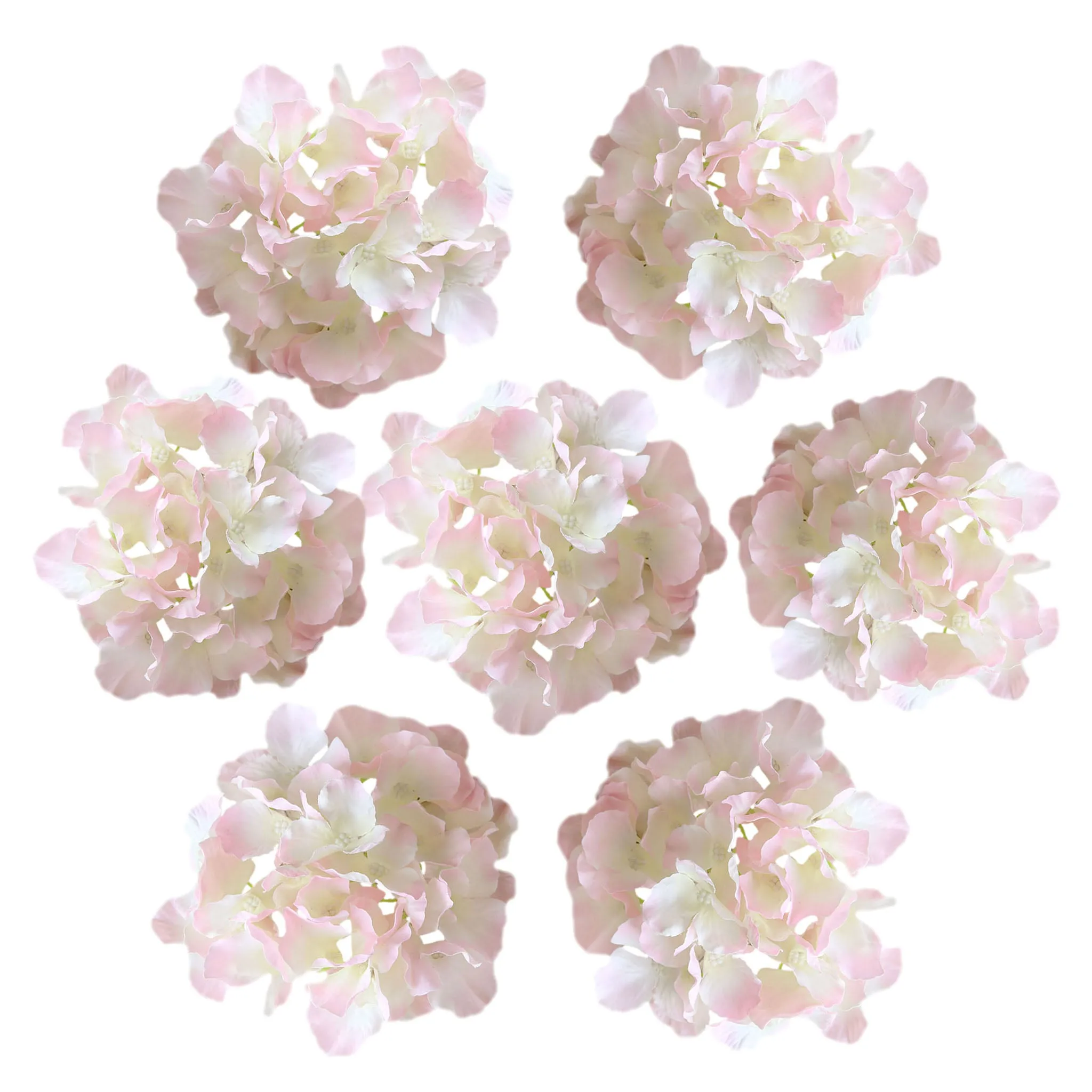 Artificial Silk Hydrange Flower Heads 7 inch